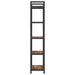 Raft pentru cărți Stejar fumuriu 56 x 34 x 171 cm Lemn compozit - WALTI WALTI
