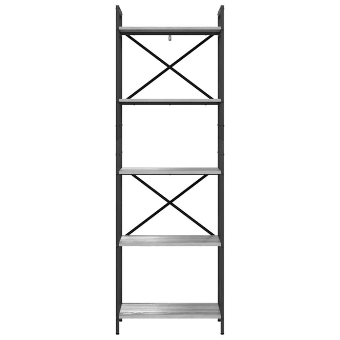 Raft pentru cărți Gri Sonoma 56 x 34 x 171 cm Lemn compozit - WALTI WALTI