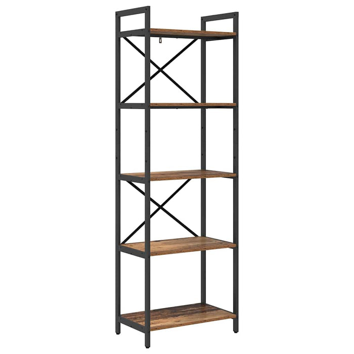 Raft pentru cărți Lemn Vechi 56 x 34 x 171 cm Lemn compozit - WALTI WALTI
