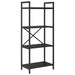Raft pentru cărți Stejar Negru 56 x 34 x 133,5 cm Lemn compozit - WALTI WALTI