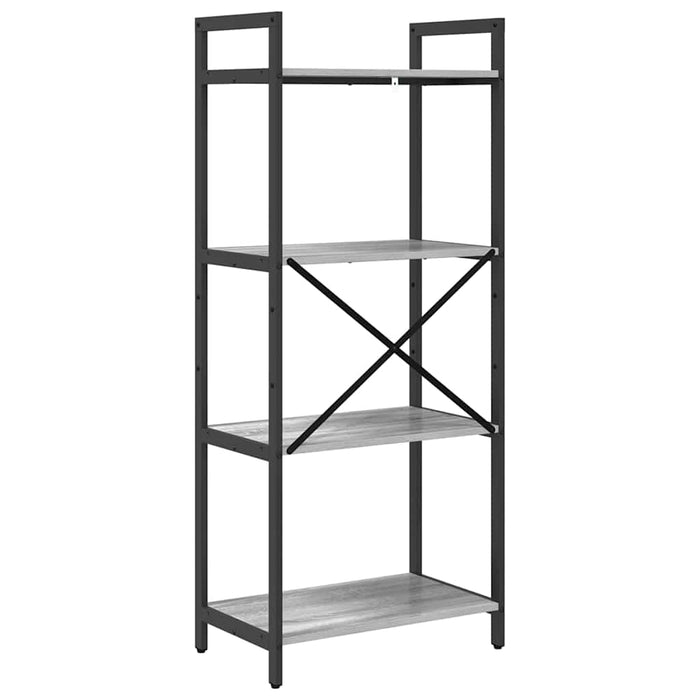 Raft pentru cărți Gri Sonoma 56 x 34 x 133,5 cm Lemn compozit - WALTI WALTI