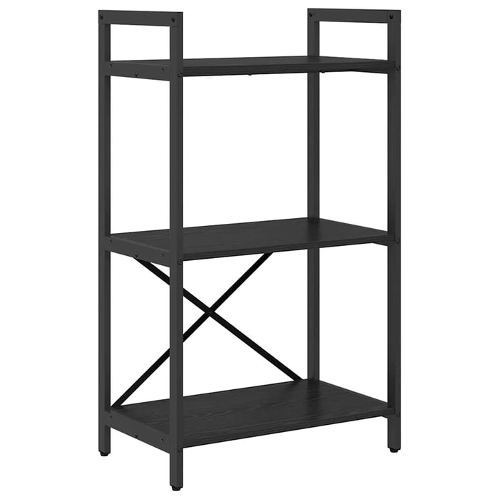 Raft pentru cărți Stejar Negru 56 x 34 x 96 cm Lemn compozit - WALTI WALTI