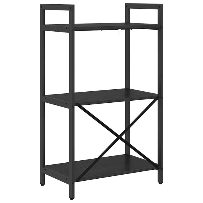 Raft pentru cărți Stejar Negru 56 x 34 x 96 cm Lemn compozit - WALTI WALTI