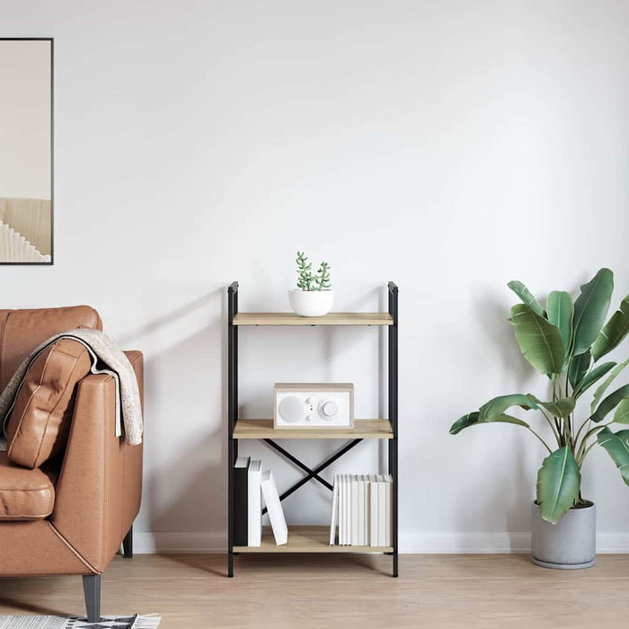 Raft pentru cărți Stejar Sonoma 56 x 34 x 96 cm Lemn compozit - WALTI WALTI