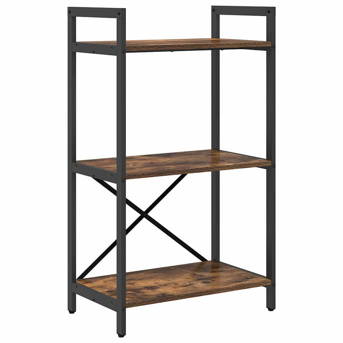 Raft pentru cărți Stejar fumuriu 56 x 34 x 96 cm Lemn compozit - WALTI WALTI