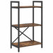 Raft pentru cărți Stejar fumuriu 56 x 34 x 96 cm Lemn compozit - WALTI WALTI