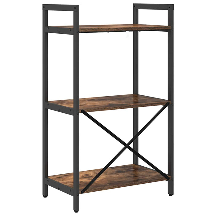 Raft pentru cărți Stejar fumuriu 56 x 34 x 96 cm Lemn compozit - WALTI WALTI