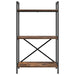 Raft pentru cărți Stejar fumuriu 56 x 34 x 96 cm Lemn compozit - WALTI WALTI