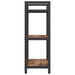 Raft pentru cărți Stejar fumuriu 56 x 34 x 96 cm Lemn compozit - WALTI WALTI