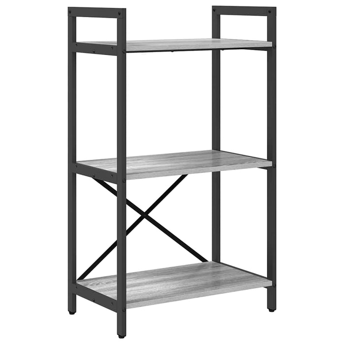 Raft pentru cărți Gri Sonoma 56 x 34 x 96 cm Lemn compozit - WALTI WALTI