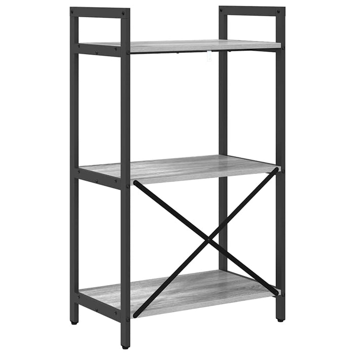 Raft pentru cărți Gri Sonoma 56 x 34 x 96 cm Lemn compozit - WALTI WALTI