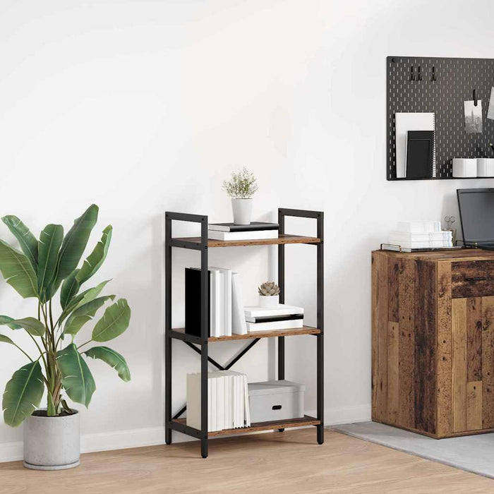 Raft pentru cărți Lemn Vechi 56 x 34 x 96 cm Lemn compozit - WALTI WALTI