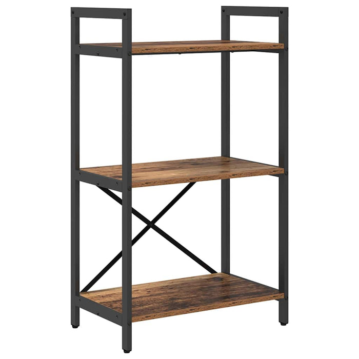Raft pentru cărți Lemn Vechi 56 x 34 x 96 cm Lemn compozit - WALTI WALTI