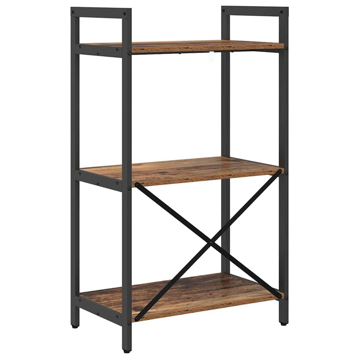 Raft pentru cărți Lemn Vechi 56 x 34 x 96 cm Lemn compozit - WALTI WALTI