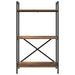 Raft pentru cărți Lemn Vechi 56 x 34 x 96 cm Lemn compozit - WALTI WALTI
