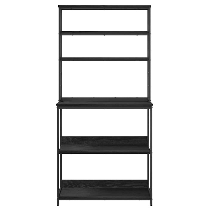 Raft de bucătărie Stejar Negru 80 x 40 x 168 cm Lemn compozit - WALTI WALTI