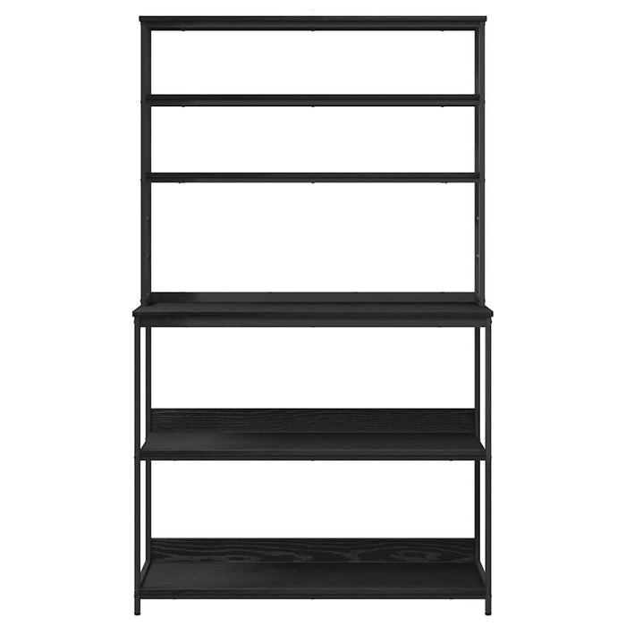 Raft de bucătărie Stejar Negru 100 x 40 x 168 cm Lemn compozit - WALTI WALTI