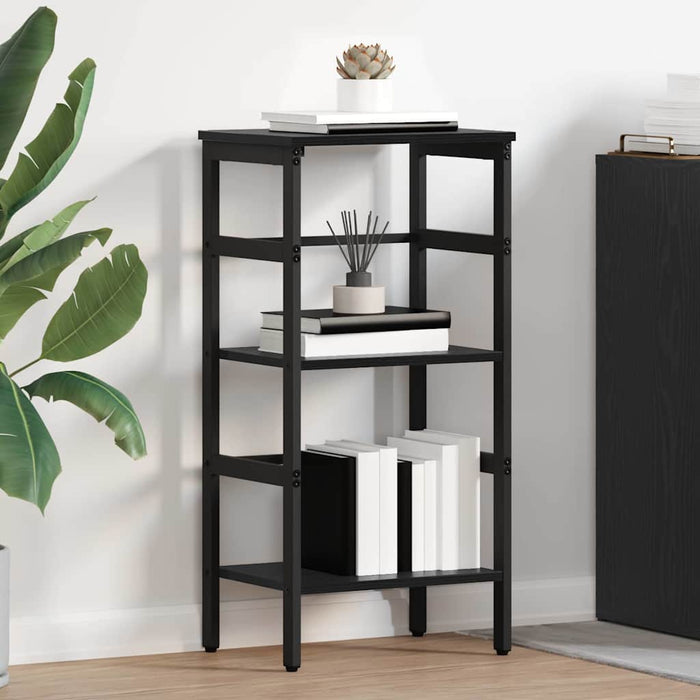 Raft pentru cărți Stejar Negru 40 x 29,5 x 81 cm Lemn compozit - WALTI WALTI