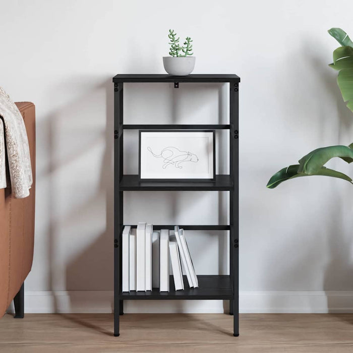 Raft pentru cărți Stejar Negru 40 x 29,5 x 81 cm Lemn compozit - WALTI WALTI