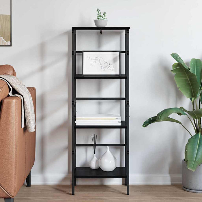 Raft pentru cărți Stejar Negru 40 x 29,5 x 115 cm Lemn compozit - WALTI WALTI
