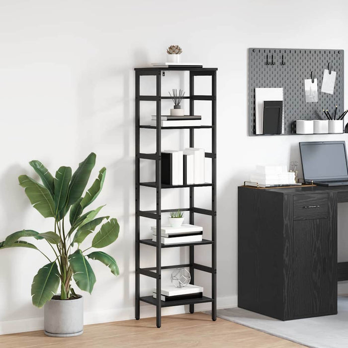 Raft pentru cărți Stejar Negru 40 x 29,5 x 149 cm Lemn compozit - WALTI WALTI