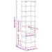 Raft pentru cărți Lemn Vechi 40 x 29,5 x 149 cm Lemn compozit - WALTI WALTI