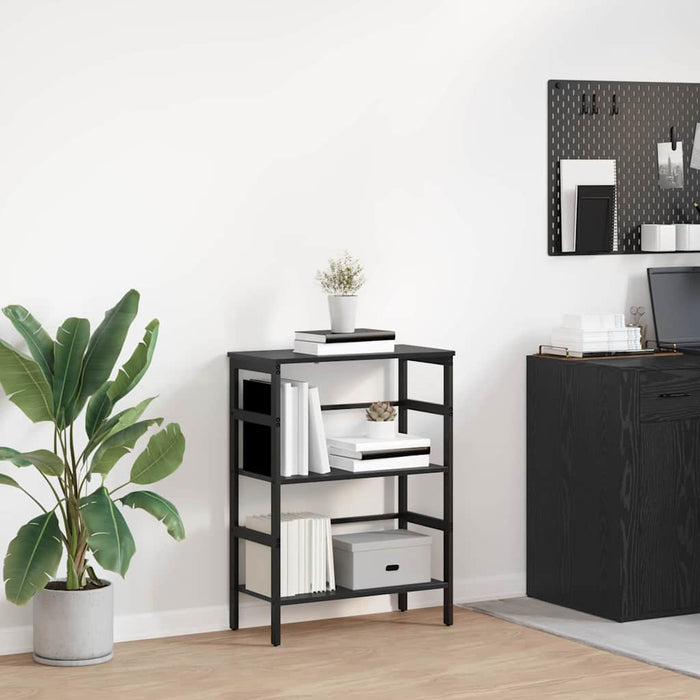 Raft pentru cărți Stejar Negru 60 x 29,5 x 81 cm Lemn compozit - WALTI WALTI