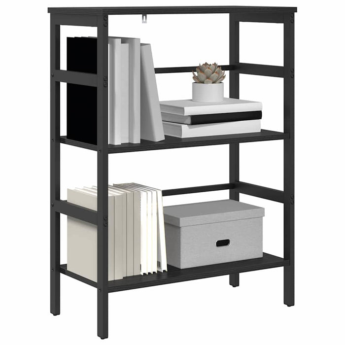 Raft pentru cărți Stejar Negru 60 x 29,5 x 81 cm Lemn compozit - WALTI WALTI