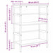 Raft pentru cărți Lemn Vechi 60 x 29,5 x 81 cm Lemn compozit - WALTI WALTI