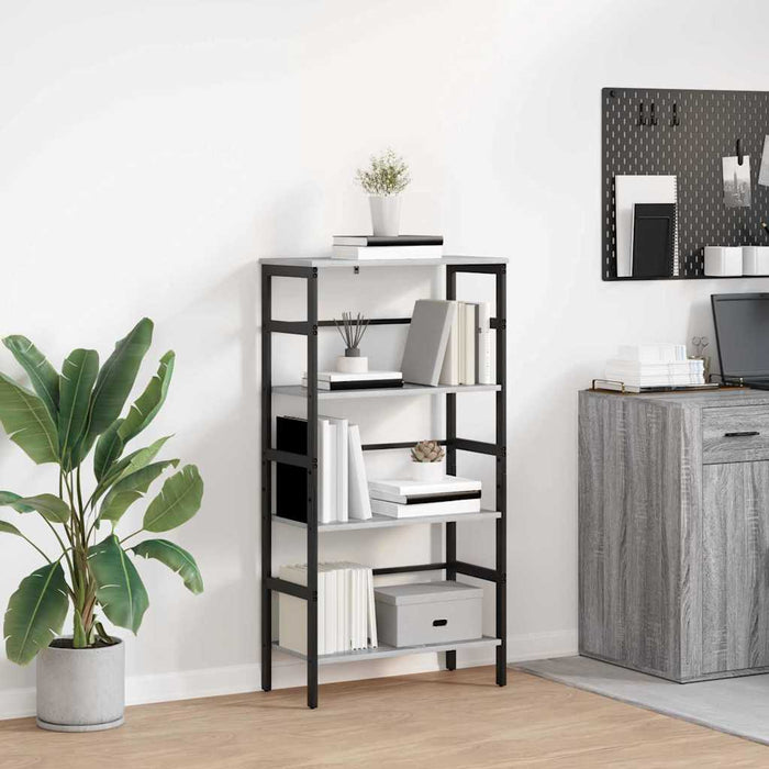 Raft pentru cărți Gri Sonoma 60 x 29,5 x 115 cm Lemn compozit - WALTI WALTI