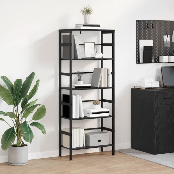 Raft pentru cărți Stejar Negru 60 x 29,5 x 149 cm Lemn compozit - WALTI WALTI
