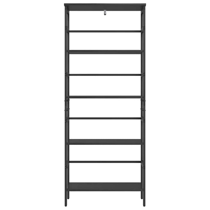 Raft pentru cărți Stejar Negru 60 x 29,5 x 149 cm Lemn compozit - WALTI WALTI