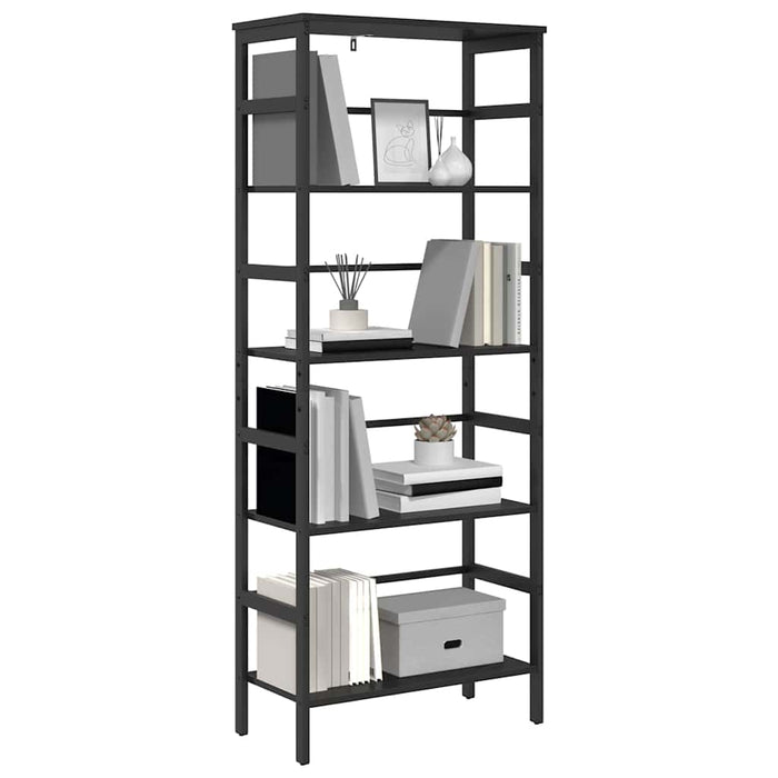Raft pentru cărți Stejar Negru 60 x 29,5 x 149 cm Lemn compozit - WALTI WALTI