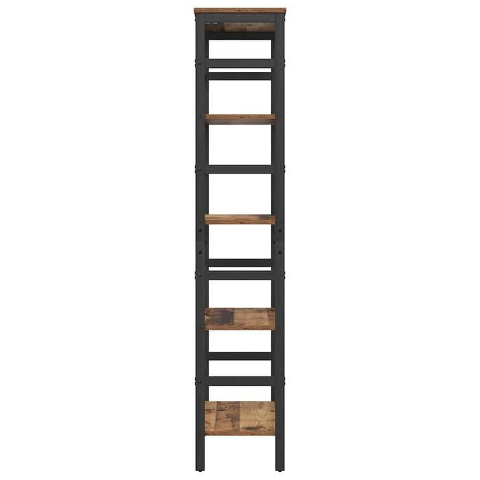 Raft pentru cărți Lemn Vechi 60 x 29,5 x 149 cm Lemn compozit - WALTI WALTI