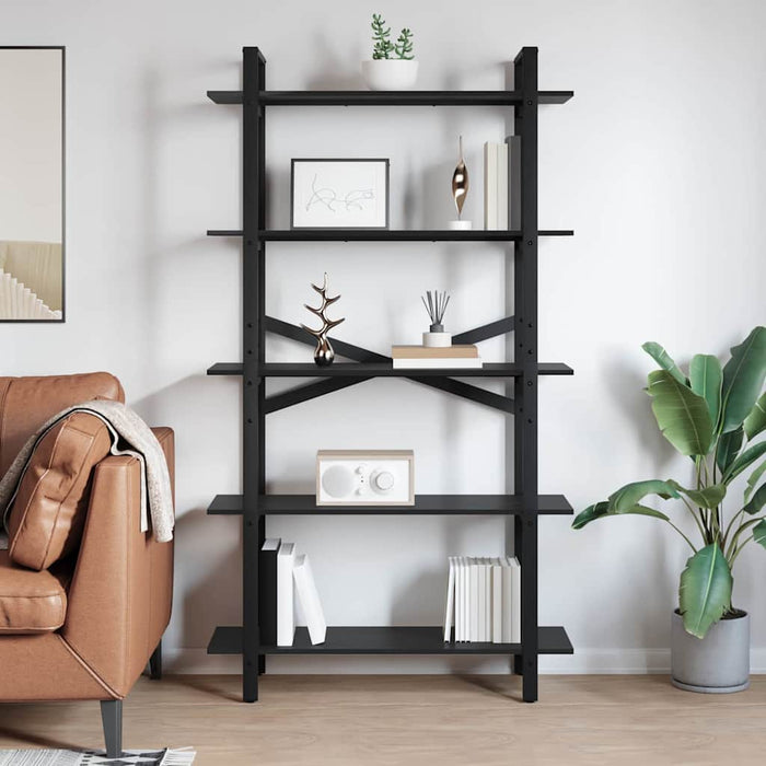 Raft pentru cărți Stejar Negru 100 x 33,5 x 178 cm - WALTI WALTI
