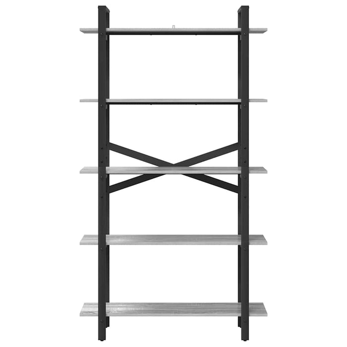 Raft pentru cărți Gri Sonoma 100 x 33,5 x 178 cm Lemn compozit - WALTI WALTI