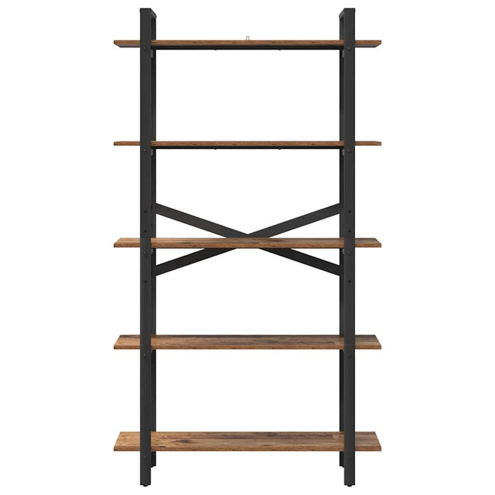 Raft pentru cărți Lemn Vechi 100 x 33,5 x 178 cm Lemn compozit - WALTI WALTI