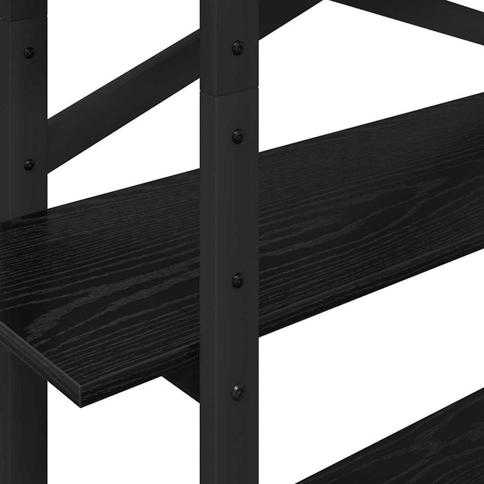 Raft pentru cărți Stejar Negru 100 x 33,5 x 140 cm - WALTI WALTI