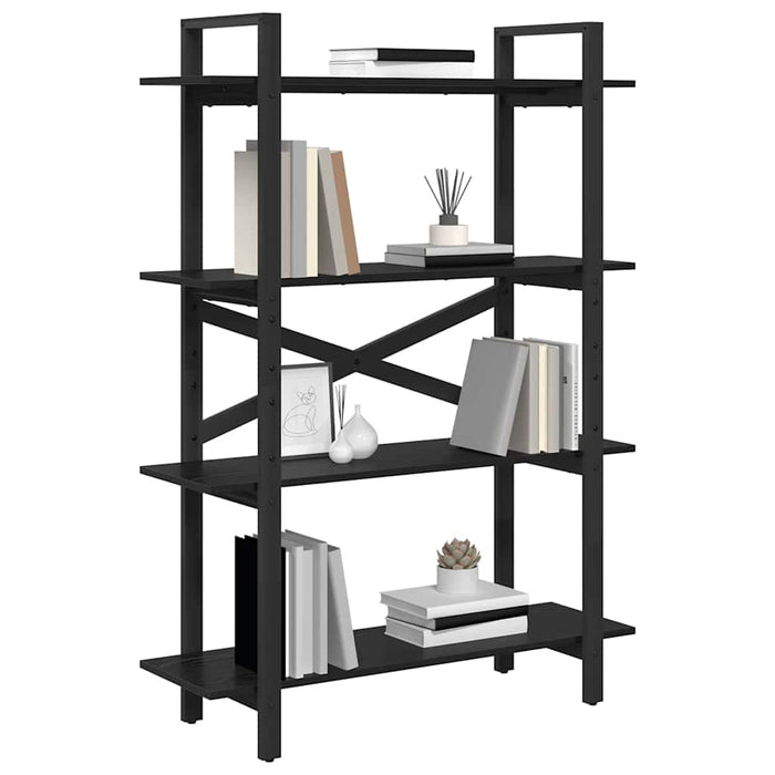 Raft pentru cărți Stejar Negru 100 x 33,5 x 140 cm - WALTI WALTI