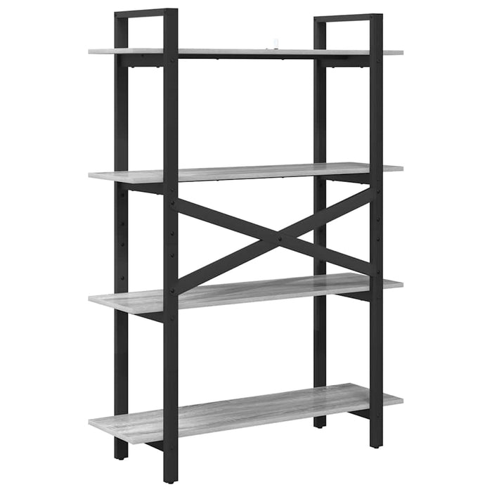 Raft pentru cărți Gri Sonoma 100 x 33,5 x 140 cm Lemn compozit - WALTI WALTI