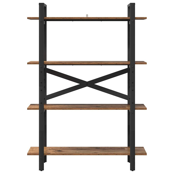 Raft pentru cărți Lemn Vechi 100 x 33,5 x 140 cm Lemn compozit - WALTI WALTI