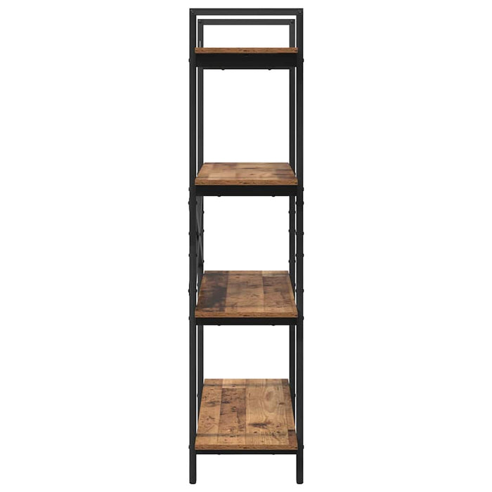 Raft pentru cărți Lemn Vechi 100 x 33,5 x 140 cm Lemn compozit - WALTI WALTI