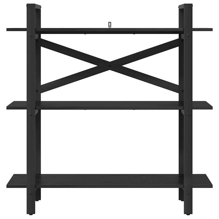 Raft pentru cărți Stejar Negru 100 x 33,5 x 102 cm - WALTI WALTI