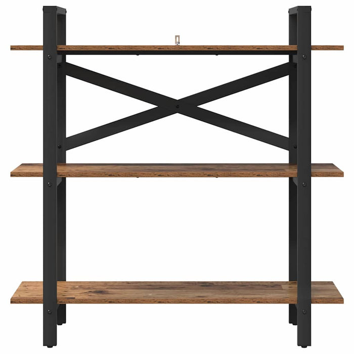 Raft pentru cărți Lemn Vechi 100 x 33,5 x 102 cm Lemn compozit - WALTI WALTI