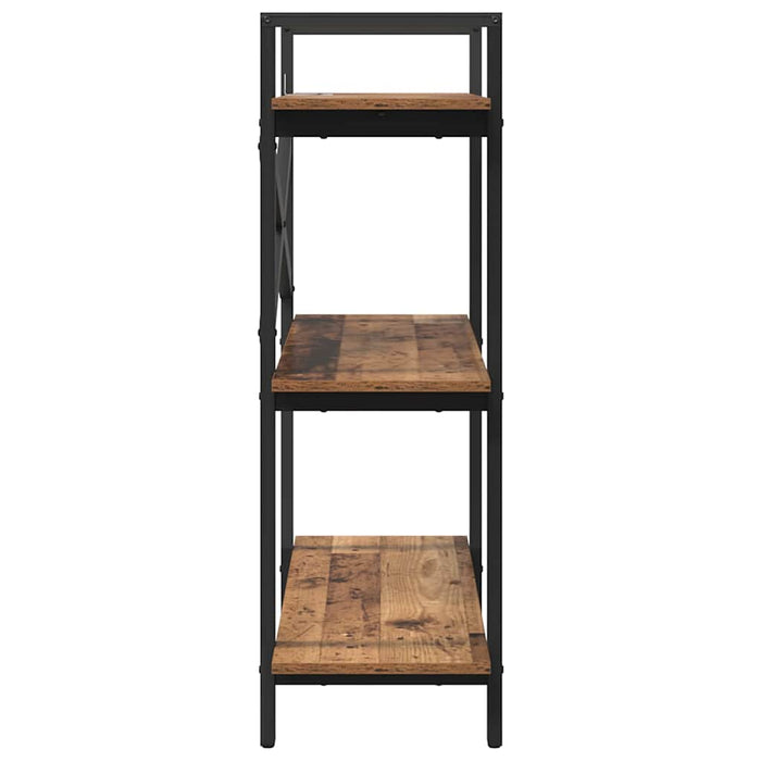 Raft pentru cărți Lemn Vechi 100 x 33,5 x 102 cm Lemn compozit - WALTI WALTI