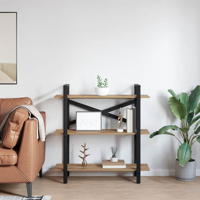 Raft pentru cărți Stejar Artizanal 100 x 33,5 x 102 cm - WALTI WALTI