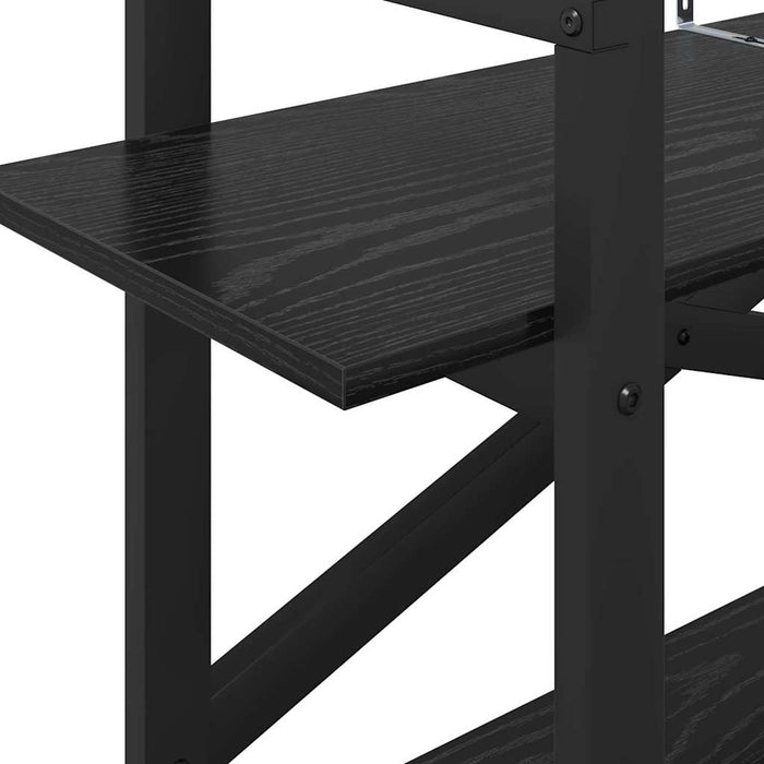 Raft pentru cărți Stejar Negru 100 x 33,5 x 64 cm Lemn compozit - WALTI WALTI