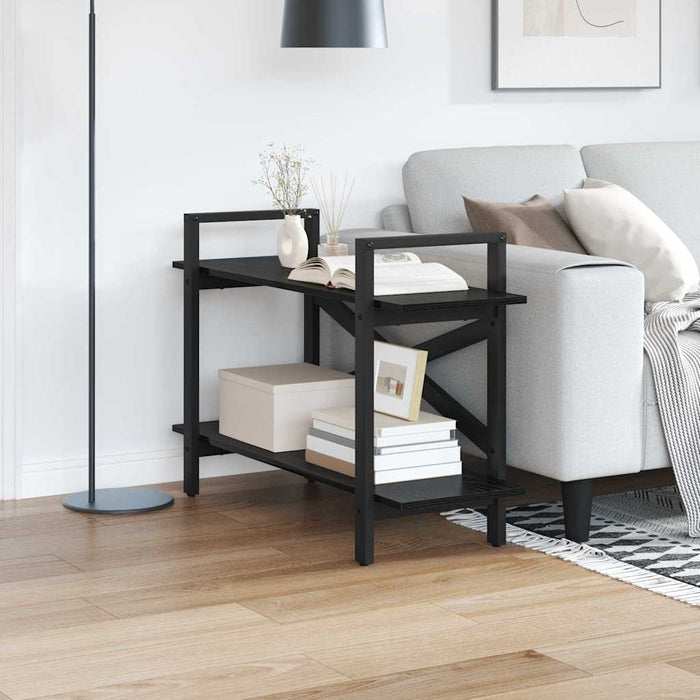 Raft pentru cărți Stejar Negru 100 x 33,5 x 64 cm Lemn compozit - WALTI WALTI