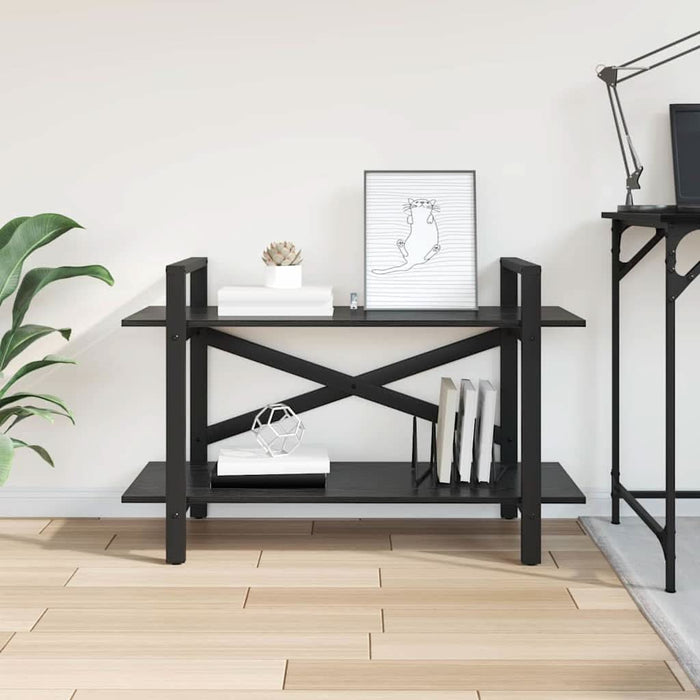 Raft pentru cărți Stejar Negru 100 x 33,5 x 64 cm Lemn compozit - WALTI WALTI