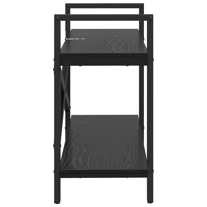 Raft pentru cărți Stejar Negru 100 x 33,5 x 64 cm Lemn compozit - WALTI WALTI